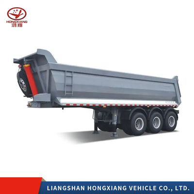 End Dump Trailers Farm Full Type Rear Tipper Truck Trailer Flatbed with Customization