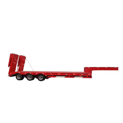 3 Axle 70 Ton 40 FT 40 Ton Loader Iron Hydraulic Used Lowbed Truck Lowboy Low Bed Semi Trailer