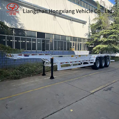 ABS Anti-lock Braking System Semi-Trailer Skeleton Chassis Container with 2/3/4 Axles