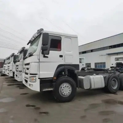 6X4 Head 340HP 40ton 110km/H Heavy Duty Used Tractor Trucks in Euro 2 with Manual Window
