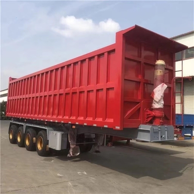 50 Tons 60 Tons and 80 Tons Capacity 4 Axle Dump Trailer for Flatbed Delivery Services