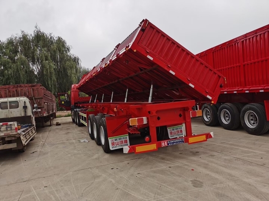 ABS Anti-lock Braking System 3 Axles High Bed Self Dumping/Tipping Semitrailer Selling