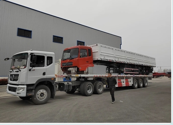 Cross Arm Type Bulk Cargo Self-Unloading Semi-Trailer with ABS Anti-lock Braking System