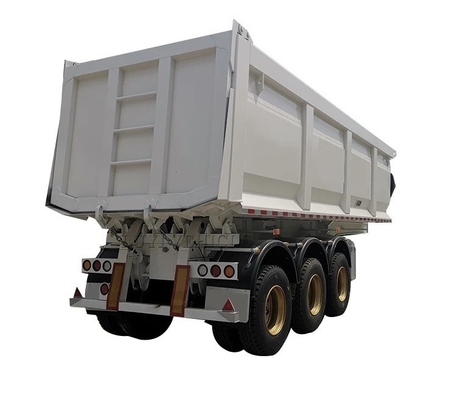 40-80 Tons 3-Axis U-Type Dump Truck Semi Trailer with ABS Anti-lock Braking System