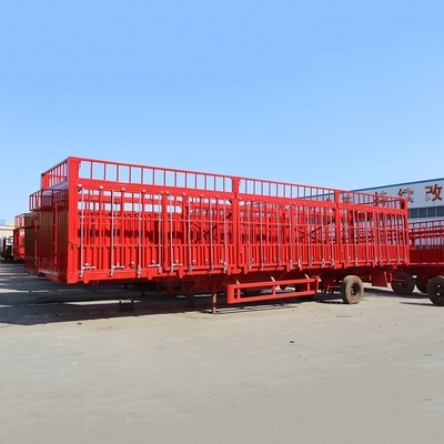 1820mm Tread Van-type 3-Axis 40-100 Tons Side Wall Dump Semi-Trailer with Materials