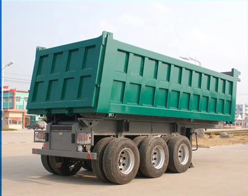 3-Axis 40-100 Tons Rear Dump Truck Rear Tip Semi-Trailer for Advanced Technology