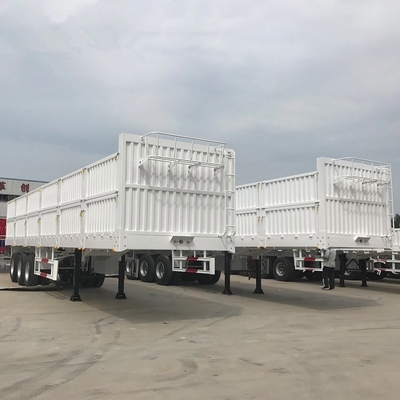 Light Duty 5.5 Tons Hot 3-4 Axis Side Wall Trailer Fence Cargo Transport Semi-Trailer