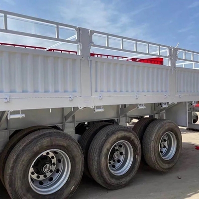 Directly Sells ABS Anti-lock Braking System Steel 3-Axis Sidewall Flat Semi-Trailer