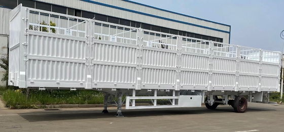 Directly Sells ABS Anti-lock Braking System Steel 3-Axis Sidewall Flat Semi-Trailer