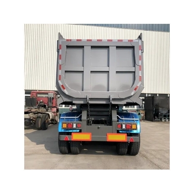 Truck Trailer U Shape Hydraulic Cylinder Rear End Side Dump Tipping Tipper Lorry for Mining Rock Sand Ore