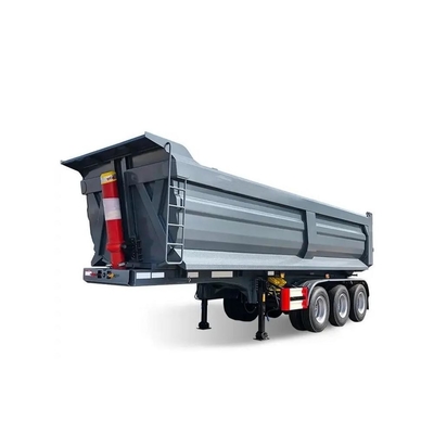 Truck Trailer U Shape Hydraulic Cylinder Rear End Side Dump Tipping Tipper Lorry for Mining Rock Sand Ore