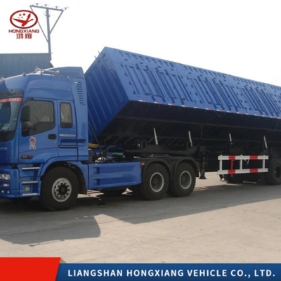 3 Axle 35 40 Cbm Steel 60 Tons Heavy Truck Dump Trailer Tipper Dump Semi Trailer