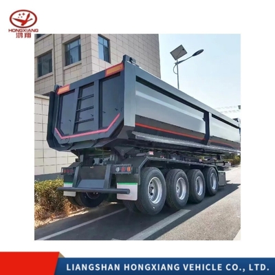 80 Tons 4 Axles U-Shape Dump Truck Trailers /Tipper Semi Trailer for Cargo Transport Good