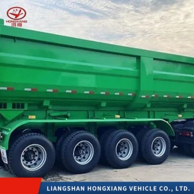 80 Tons 4 Axles U-Shape Dump Truck Trailers /Tipper Semi Trailer for Cargo Transport Good