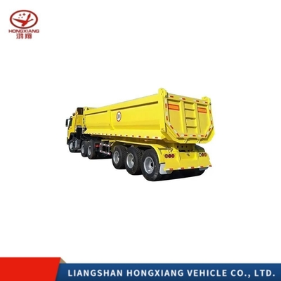 Light Duty 3 Axle 40FT Container Truck Tipper Semi Dump Trailer with Steel Grade