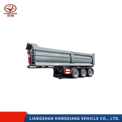 Light Duty 3 Axle 40FT Container Truck Tipper Semi Dump Trailer with Steel Grade