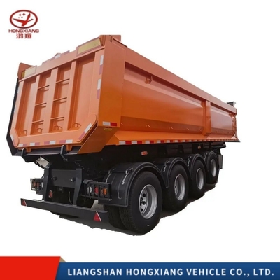 Light Duty 3 Axle 40FT Container Truck Tipper Semi Dump Trailer with Steel Grade