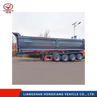 Light Duty 3 Axle 40FT Container Truck Tipper Semi Dump Trailer with Steel Grade