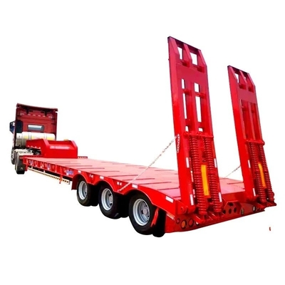 Custom Tractor Transport Tray Semi-Trailer 13500X3000X1550 mm 3 Axes 1 Year After-sales Service