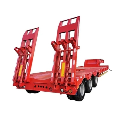 Custom Tractor Transport Tray Semi-Trailer 13500X3000X1550 mm 3 Axes 1 Year After-sales Service