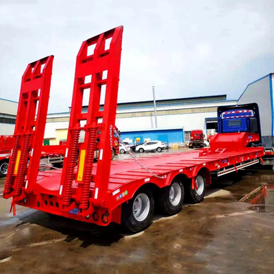 40ton 3/4/5axle Truck Low Bed Semi Trailer in with and ABS Anti-lock Braking System