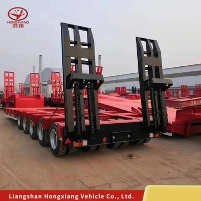 Please consult customer service for Flatbed 3axels 80tons Lowbed Trailer Low Bed Semi Trailer