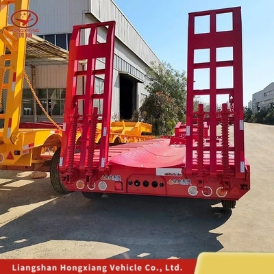 Customization 80tons 3axles Extendable 17m Lowbed Semi Trailer with 12r22.5 Tires