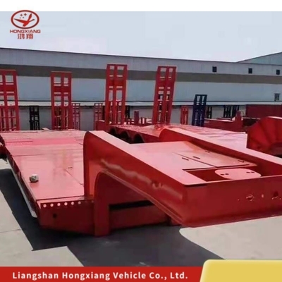 3axels Lowbed Low Bed Truck Semi Trailer Customization and Heavy Duty for Your Demands