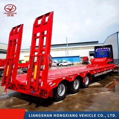 Customizable Cross Arm Type Suspension System Heavy Duty Gooseneck Lowbed Semi Trailer