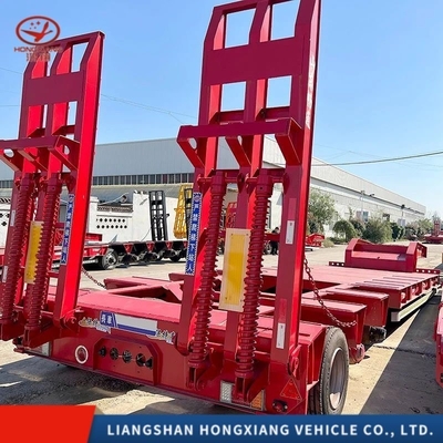 Customizable Cross Arm Type Suspension System Heavy Duty Gooseneck Lowbed Semi Trailer