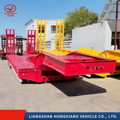 Flatbed Semi-Trailer Steel Plate Suspension/Air Suspension 60t 80t 100t 120t Customization