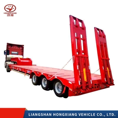 Flatbed Semi-Trailer Steel Plate Suspension/Air Suspension 60t 80t 100t 120t Customization