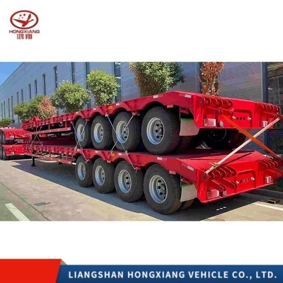 Flatbed Semi-Trailer Steel Plate Suspension/Air Suspension 60t 80t 100t 120t Customization