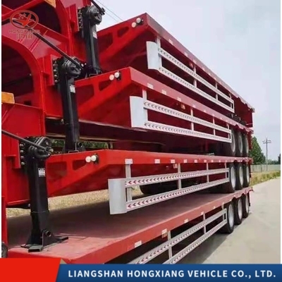 3 Axle Lowbed Semi Trailer with Automatic Ladder ABS Anti-lock Braking System Included