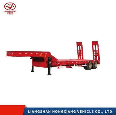 Grade Heavy Duty 3 Axle Low Flatbed Semi Trailer Chassis for Container Transport