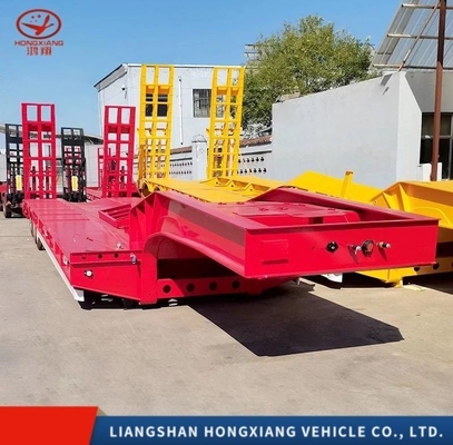 13500X3000X1550 mm Low Loader Transport Trailer with ABS Anti-lock Braking System