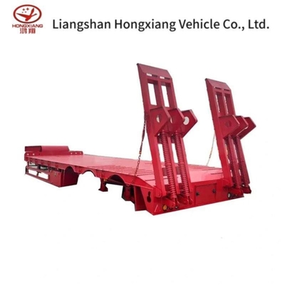 13500X3000X1550 mm 13t Axle Heavy Duty Gooseneck Low Loader Low Bed Lowboy Truck Lowbed Semi Trailer