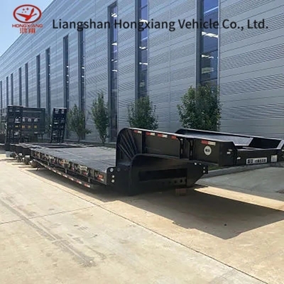 13t Axle Air Suspension Gas Path Quick Connection Low-Bed Semi-Trailer for Low-Bed