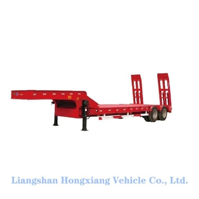30-100 Tons Low Bed Semi-Trailer with Multi Axles and 13500X3000X1550 mm Measurements