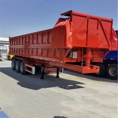 Main Beam 500mm Height Q345b Tipping Trailer for 50T 60T 80T at by The Customer Needs