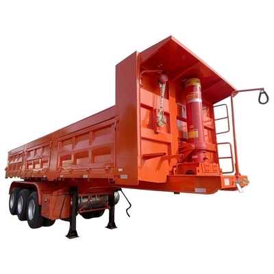 Main Beam 500mm Height Q345b Tipping Trailer for 50T 60T 80T at by The Customer Needs