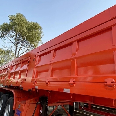 Main Beam 500mm Height Q345b Tipping Trailer for 50T 60T 80T at by The Customer Needs