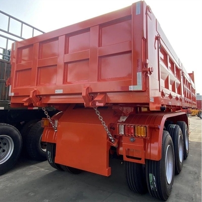 Dual Line Braking System 3 Axles Rear Tipper Trailer with Standard 28ton Landing Gear