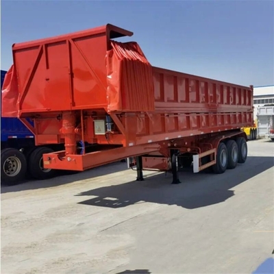 Self-dumping 3 Axles 34 Cubic Meter Rear Dump Tipper Truck Dimension 9300*2500*3800mm