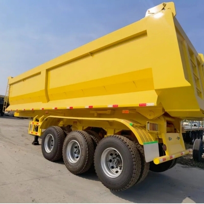 50t 60t 4 Axis U-Turn Back 3 6 Axles Heavy Duty Steel Rear 30 50 60ton Hydraulic Semi Truck Dnd Dump Trailer