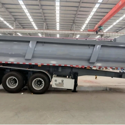 50t 60t 4 Axis U-Turn Back 3 6 Axles Heavy Duty Steel Rear 30 50 60ton Hydraulic Semi Truck Dnd Dump Trailer