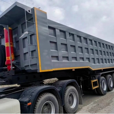 Custom prime Hydraulic Cylinder Steel Rear Dump Trailer for Heavy Duty Applications