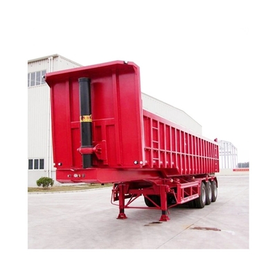 U Shape Hydraulic Cylinder Rear End Side Dump Tipping Tipper Lorry Mining Rock Sand Ore Dumper Box Van Semi Truck Trailer