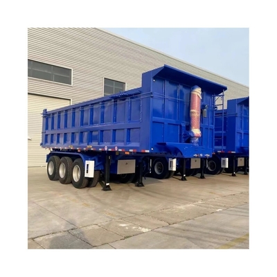 60 Ton Dump Semi Trailer with ABS Anti-lock Braking System 4 Axle U Type Dump Trailer