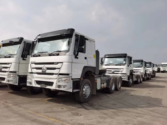 6*4 Electric Sturdy Friendly EV Tractor Trucks with Manual Window and Customization